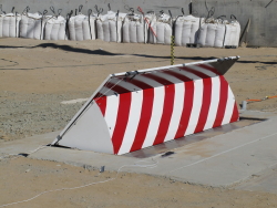 In its crash test, the truck rebound after impacting the barrier was an incredible 11.5 feet (3.5 m).
