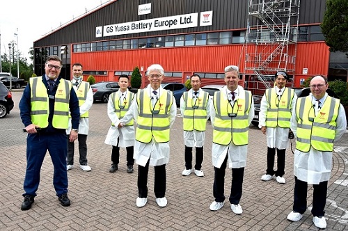 The ambassador also toured a new state-of-the-art lithium-ion module assembly line which has been installed as part of a recently announced multi-million-pound investment by GS Yuasa.