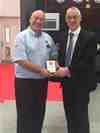 C-Tec's Stuart Mason accepts award from BSI