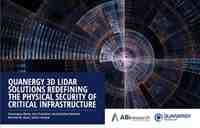 En ny hvidbog fra ABI Research anslår, at den årlige indtægtsmulighed for Lidar-sensorer på det fysiske sikkerhedsmarked vil overstige 6 milliarder dollars i 2030. 