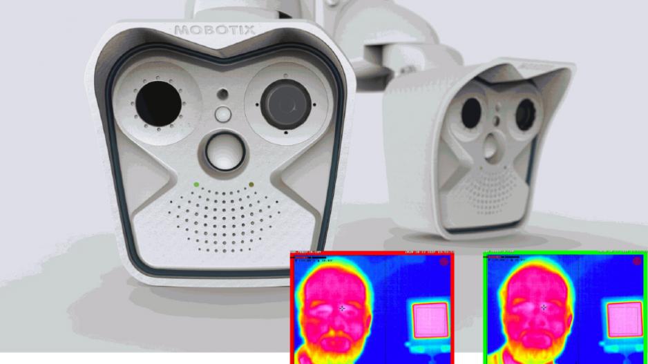 The measurement system consists of two components, the Mobotix M16 EST thermal camera, and a black body radiator.