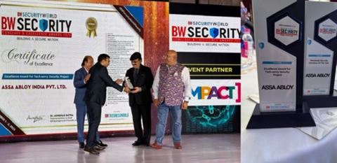 Assa Abloy was presented with two awards in New Delhi in September.