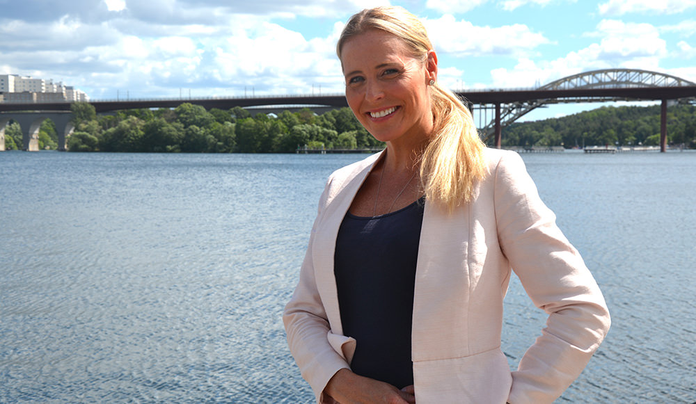Assa Abloy Opening Solutions marknads- och kommunikationschef Anna Månströmer.