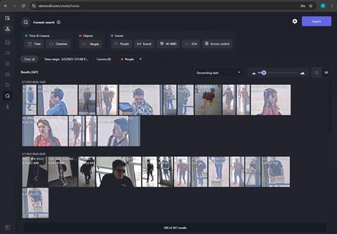 I-Pro Active Guard is now natively integrated into the Videoinsight 8.0 platform, enabling forensic searches directly within the camera pane – eliminating the need for separate plugins.