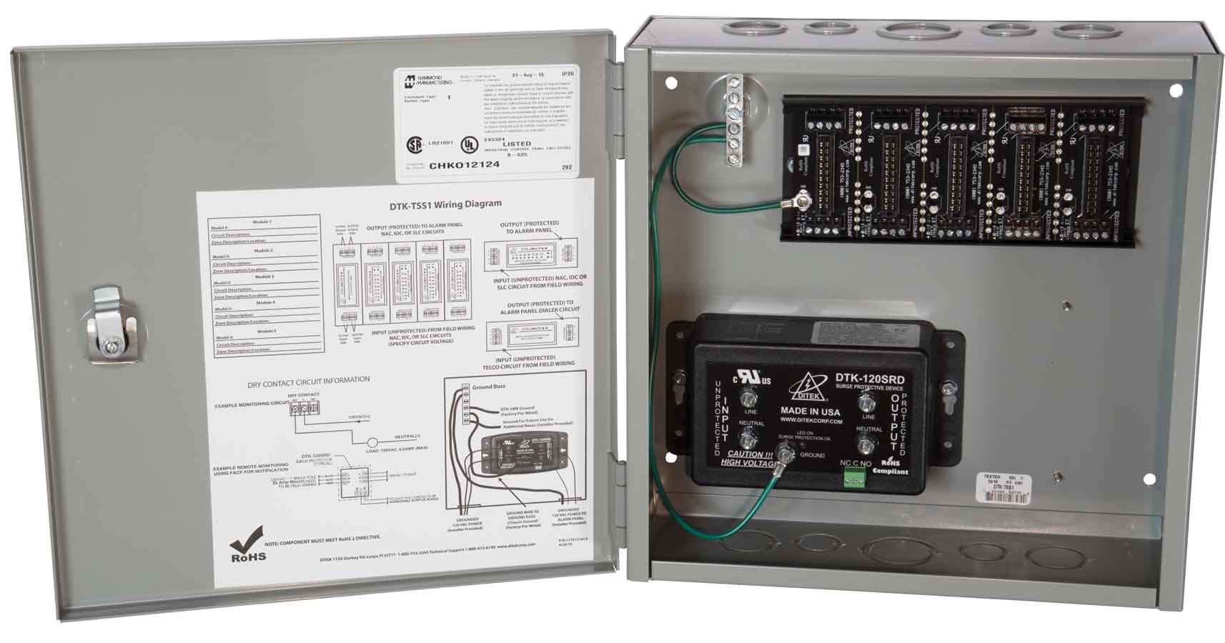 Ditek specialist surge protection for fire panels