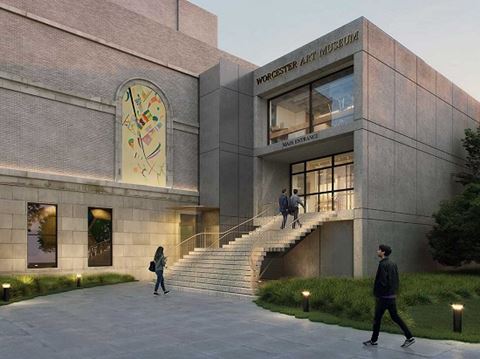 The new Lancaster Plaza at the Worcester Art Museum