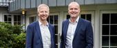 Jesper Andersen, EG (til venstre) og Carsten Rasmussen, CalWin. Foto: Heidi Lundsgaard.
