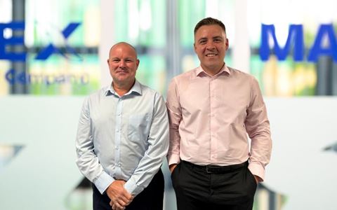 Jason Cooke and Matt McLernon take up their new roles at Mayflex Image courtesy of Mayflex