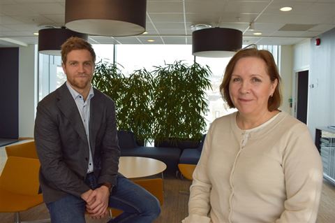 Herman Bjørn Smith og konsernsjef Grethe Bergly i Multiconsult.