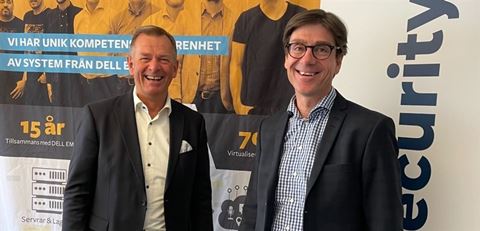 Jan Søgaard, vd på Netsecurity och Pareras vd Peter Gyulai ser fram mot att arbeta tillsammans.