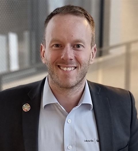 Geir Arne Erikstad har jobbet i Schneider Electric i snart 10 år og er svært motivert for sin nye rolle.