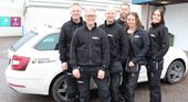 Några av Great Security-medarbetarna i Linköping. Från vänster:  Mats Riiga Bosse Bergman Daniel Östlund Göran Algegård Diana Andersson och Malin Serrander.