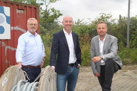 I midten Stephan Schors flankeret af Mariendals  Keld Ramlov og Johan Ungermann Poulsen. 