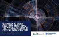 New whitepaper from ABI Research forecasts the yearly revenue opportunity for Lidar sensors in the physical security market will exceed US$6 billion in 2030.