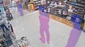 Axis Live Privacy Shield compares a live camera view to a set background scene and applies a detailed and dynamic transparent mask to areas of change.