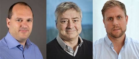Fra venstre: Kim Andresen, Lars Wilson og Patrik Westerlund.