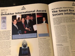 Tidningen Detektor International rapporterades förstås om utfallet när det gällde det nyinstiftade industripriset Detektor Int<ernational Award.