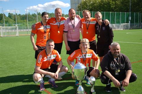 Årets vinnare av Detektor Football Cup. Addici Security vann finalen mot Rapid Bevakning. Addici, Detektor Football Cup-mästare 2015.