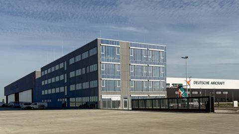 The fire alarm, intrusion alarm, access control, video surveillance, and voice alarm systems installed by Bosch Building Technologies are intelligently networked at the new Deutsche Aircraft manufacturing site in Leipzig. Image courtesy of Bosch