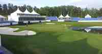 Säkerhetstältet kommer locka golfintresserat säkerhetsfolk till VIP-platser invid det 18:de hålet under Nordea Masters