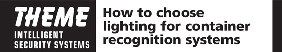 How to choose lighting for container recognition systems