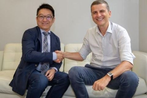 Jeffreey Chew (Left), CEO of ADE and Jean-Francois Delepau, Chairman of Lynred