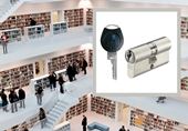 At the new city library in Stuttgart, security is hardly noticeable for visitors during tours, but is highly important for those who run the library.