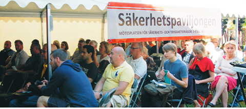 Säkerhetspaviljongen bjuder på ett fullmatat program den 6 juli i Almedalen med bland andra intrikesminister Anders Ygeman och Säkerhetsbranschens ordförande Björn Eriksson på plats.