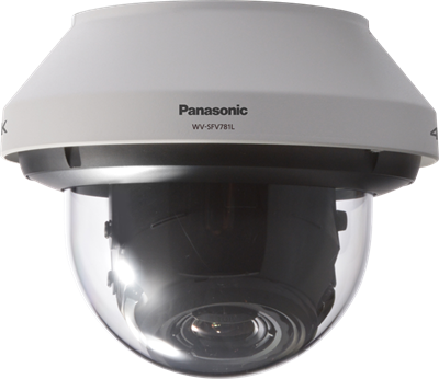 Panasonic nya säkerhetskamera WV-SFV781L. 