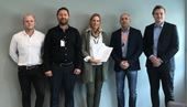 Fra Venstre: Lars Erik Høylie CERTEGO, Morten Johansen COOR, Liv J. Lindberg Salvesen COOR, Knut Willy Rydz Larsen CERTEGO og John Iver Ødegaard CERTEGO.