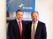 Mattias Johansson (tv) overtager stillingen som adm. dir. og koncernchef den 1. januar 2015 fra Staffan Påhlsson.