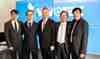 (Right-Left) Gordon Chen, Alex Liao, Owen Chen, Bill Lo, and William Ku.--new Leadership of Vivotek