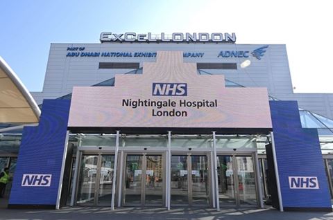 The largest hospital at the Excel Centre has the capacity to expand to up to 4,000 beds.