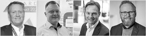 Paneldeltagerne Tonny Frederiksen, Mobotix; Kenneth Møhncke, Artiech; Lars Hansson, Axis og John Ørnebjerg, Hikvision.