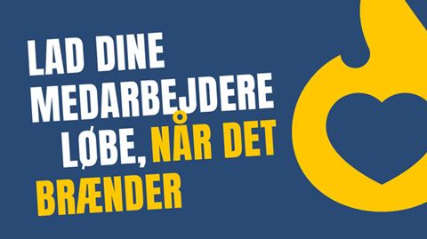 Under navnet ”Lad dem løbe” skal en ny kampagne fortælle, hvor vigtigt det er, at arbejdsgiverne lader deres medarbejdere rykke ud, når det brænder i arbejdstiden.