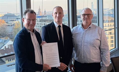 Fra venstre: Jürgen Stein, GOLDfunk Sicherheitstechnik, Johan Martinsson, M&A Prosero Security, Michael Ackert, GOLDfunk Sicherheitstechnik