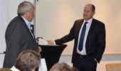 Åke Andersson, ordförande för SNOS tackade rikspolischefen Dan Eliasson för ett mycket bra möte. 