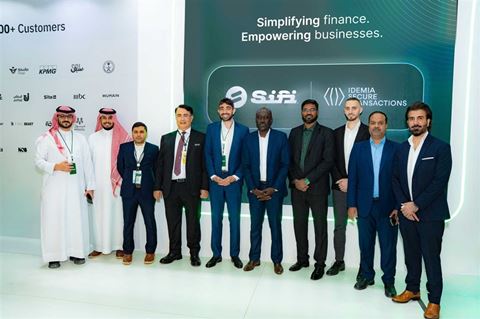 Sifi and Idemia Secure Transactions teams following the signing ceremony at Money 20/20 Middle East in Riyadh Image courtesy of Idemia