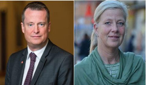 Anders Ygeman och Kristina Axén Olin talar om viktiga trygghetsfrågor på säkerhetsmässan Skydds första dag. Anders Ygeman och Kristina Axén Olin talar om viktiga trygghetsfrågor på säkerhetsmässan Skydds första dag.