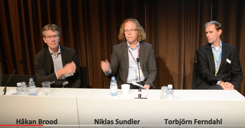 Håkan Brodd från MSB och Niklas Sundler från Telia Healthcare debatterade med Säkerhetsbranschens vd Torbjörn Ferndahl om hur de ser på förekomsten av larm, baserad på analog larmteknik.