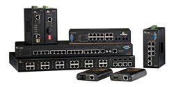 Switches, extenders and other hardware. There are a range of products on the market that can help you set up a successful infrastructure for IP surveillance, no matter situation or environment.